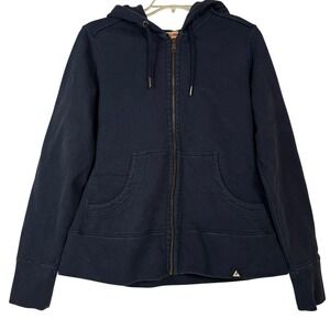 American Giant Full Zip Hoodie Sweatshirt Women XL Blue 100% Cotton Made in USA